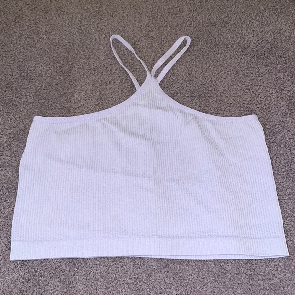 Lavender spandex tupe top